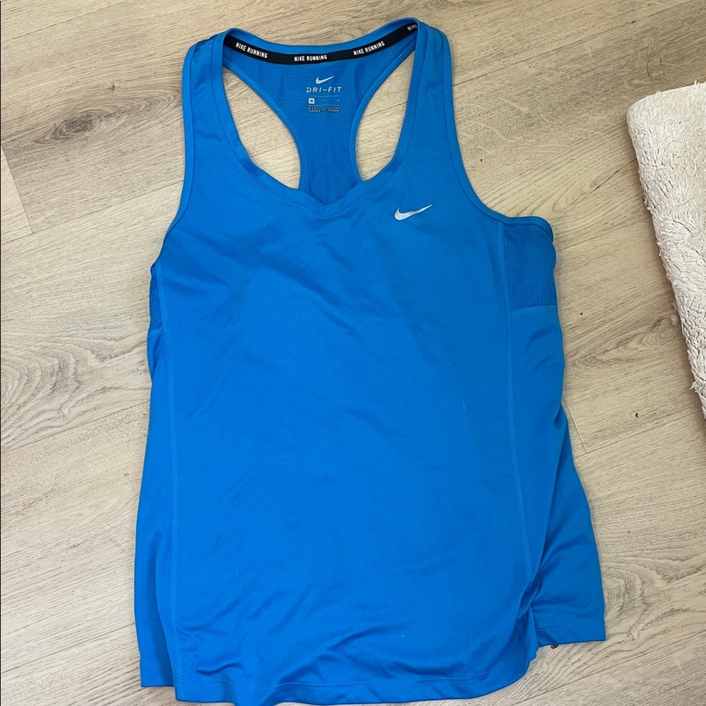 Nike Women's Vibrant Blue Dri-FIT Tank Top